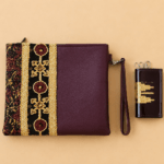 pouch tapis dan gantungan kunci STNK bermotif tapis khas Lampung dengan desain elegan, ideal untuk souvenir pernikahan, hampers dan corporate gift